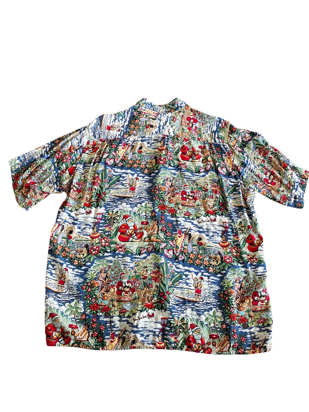 Reyn Spooner Mele Kalikimaka Eddy Y Christmas Hawaiian Shirt L Rayon - Picture 4 of 5